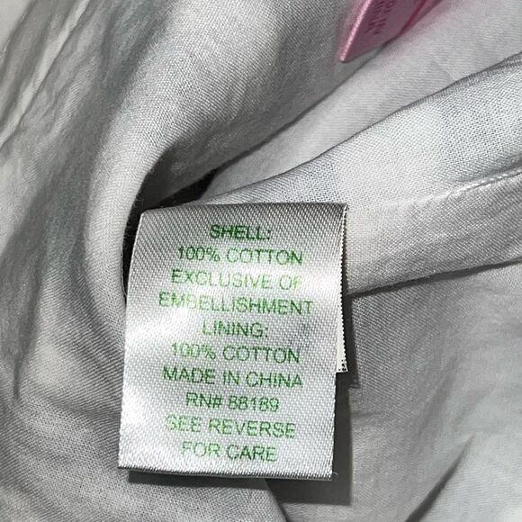 Lilly Pulitzer Tate Skirt Navy White embroidered with embellishments Women’s 2 - Picture 6 of 8